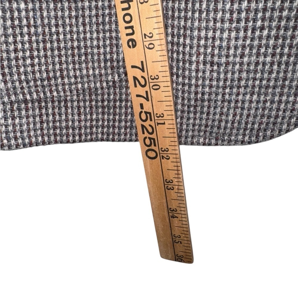 Cricketeer Wool Houndstooth Blazer Men’s (Fits 42R Large) Made in USA - Picture 6 of 10